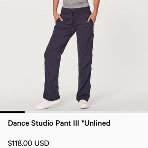 Lululemon Dance Studio Pant